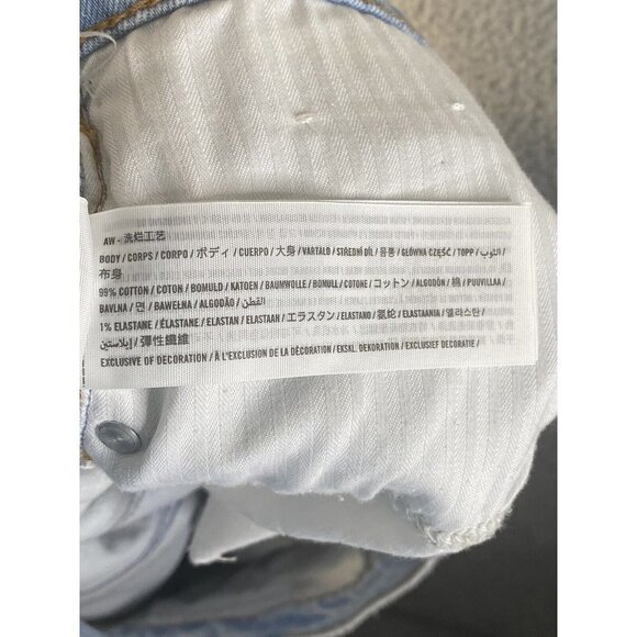 Abercrombie & Fitch The Mom 10.5" High Rise Easy Fit Slightly Tapered Leg 37/24R - Picture 7 of 8